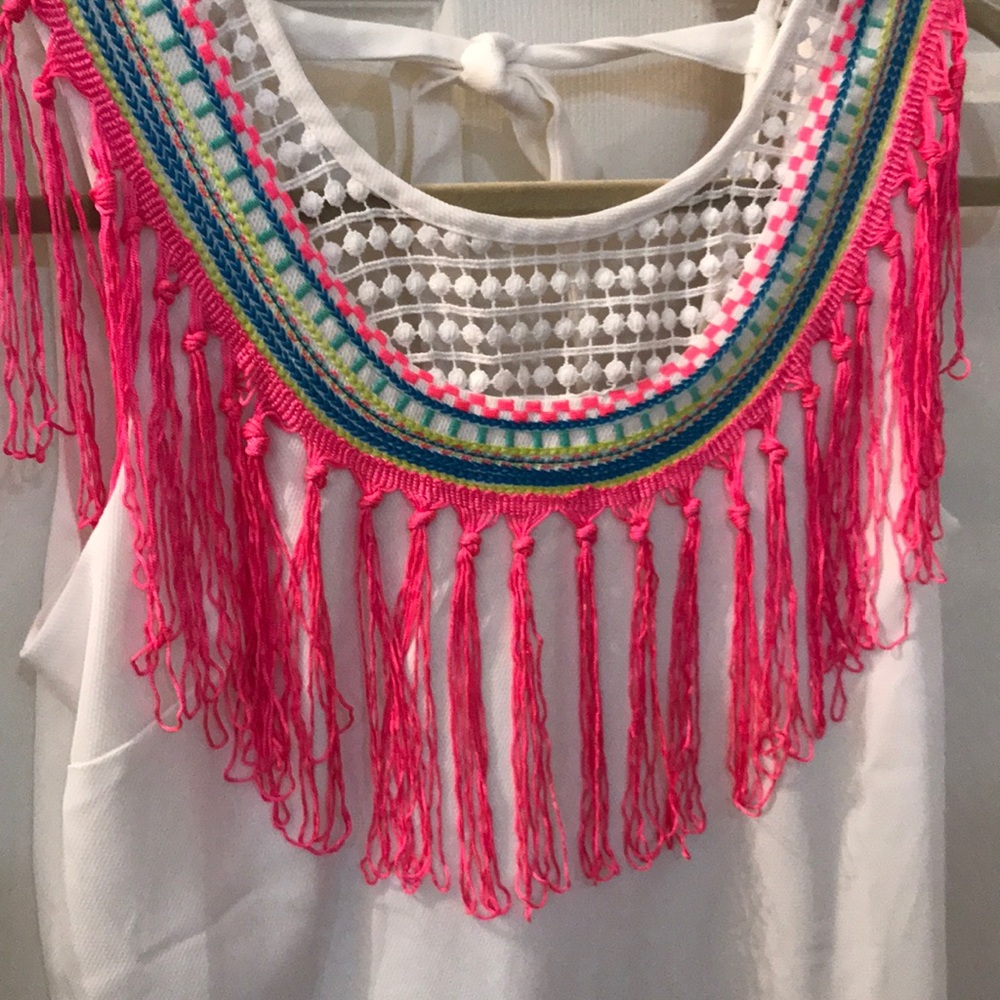 NWT Lulumari Fringe Shift Dress - Picture 4 of 8